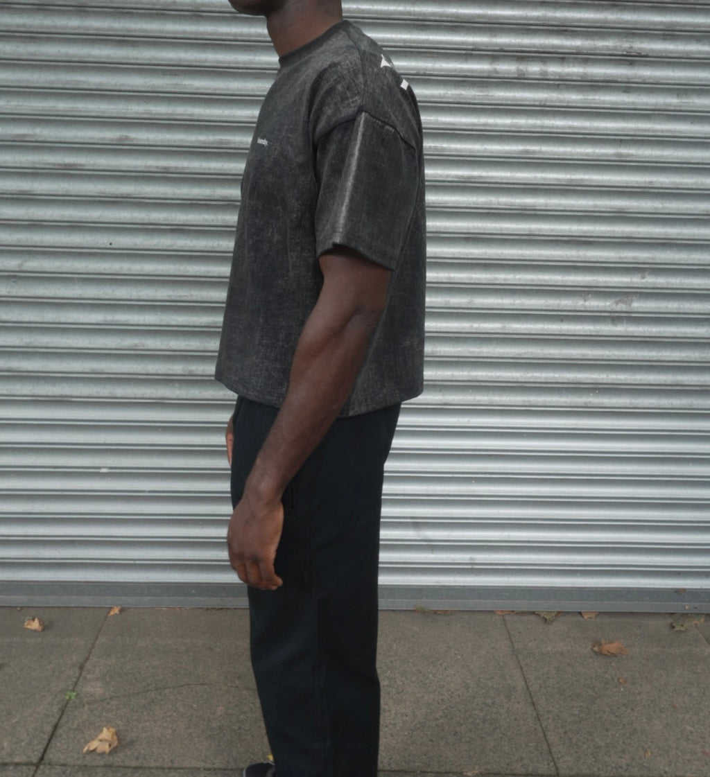 Forget About Yesterday Crop T - Acid Grey