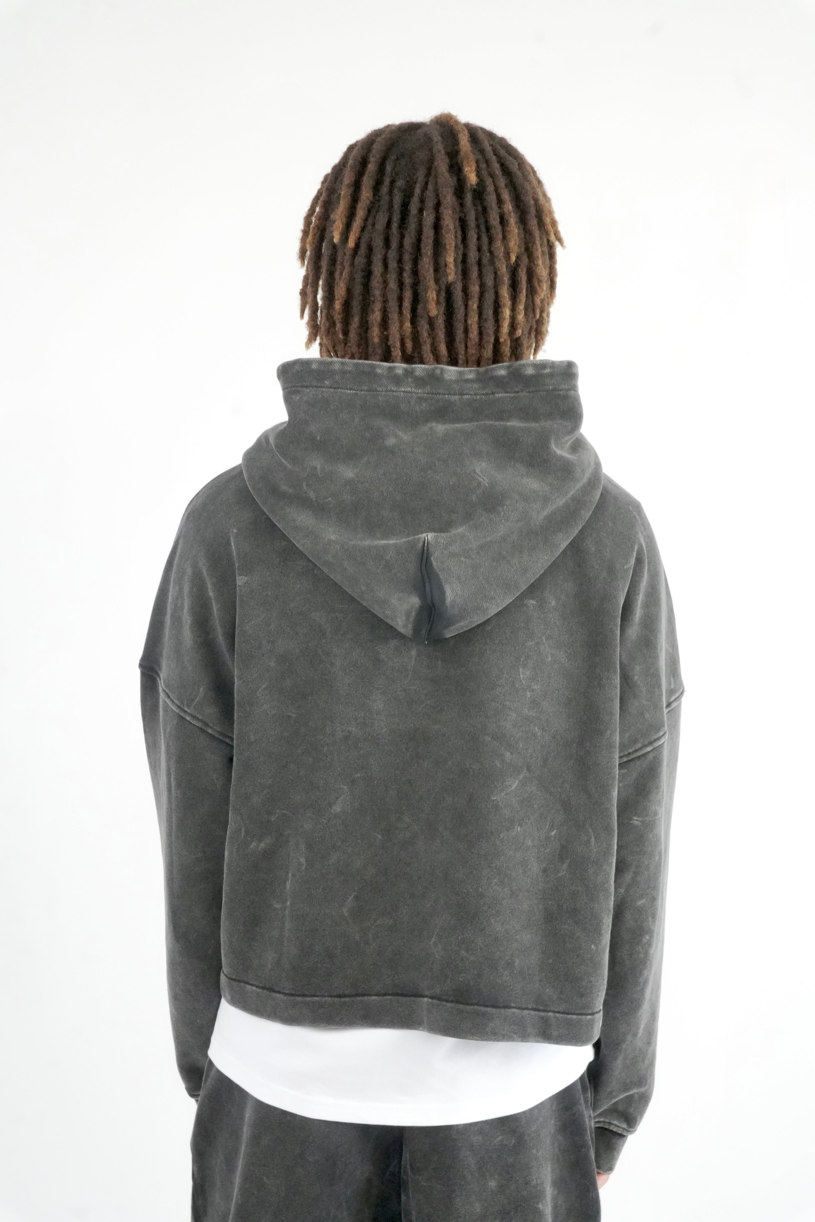 Acid Crop Grey Hoodie