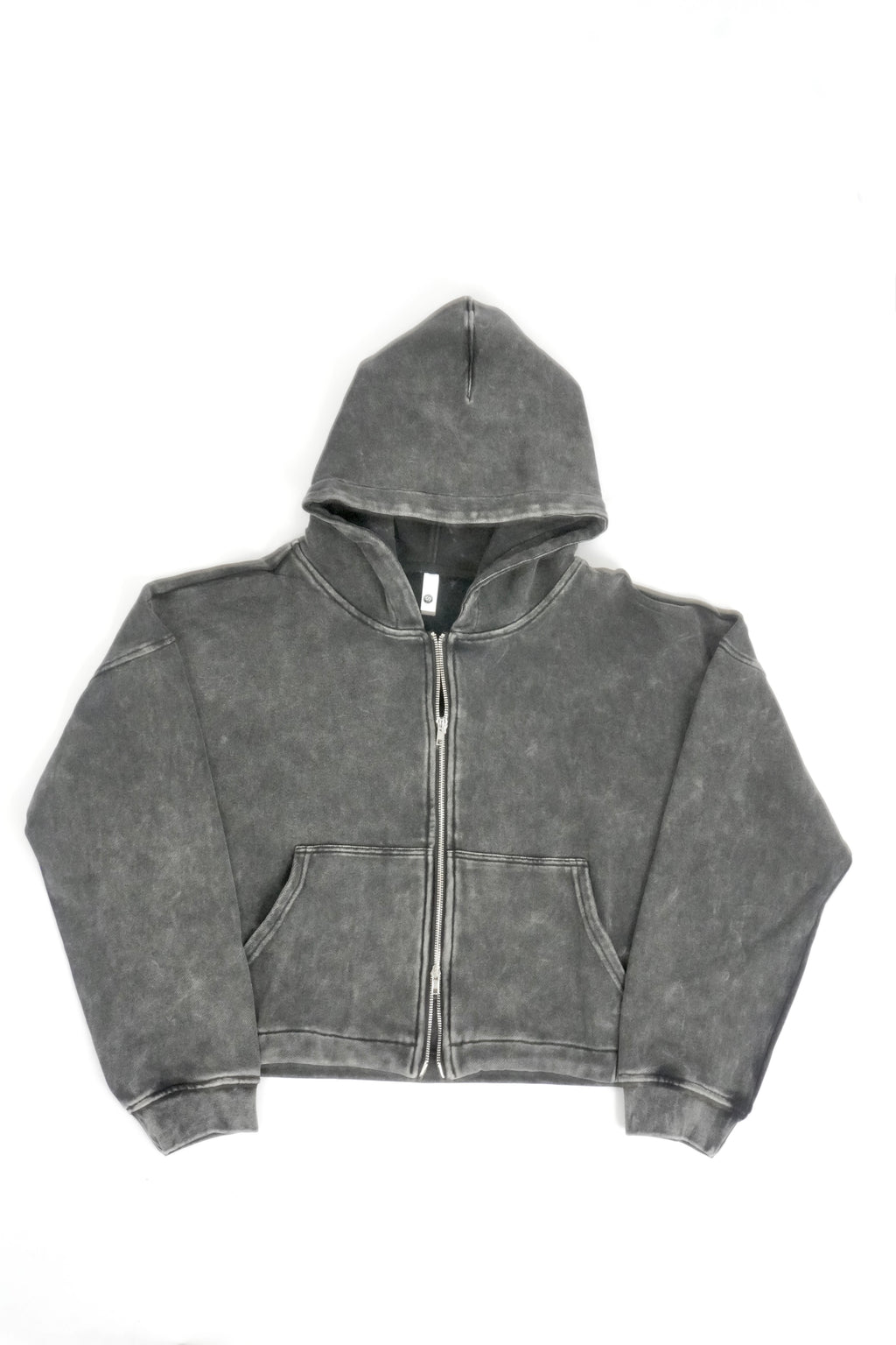 Acid Crop Grey Hoodie
