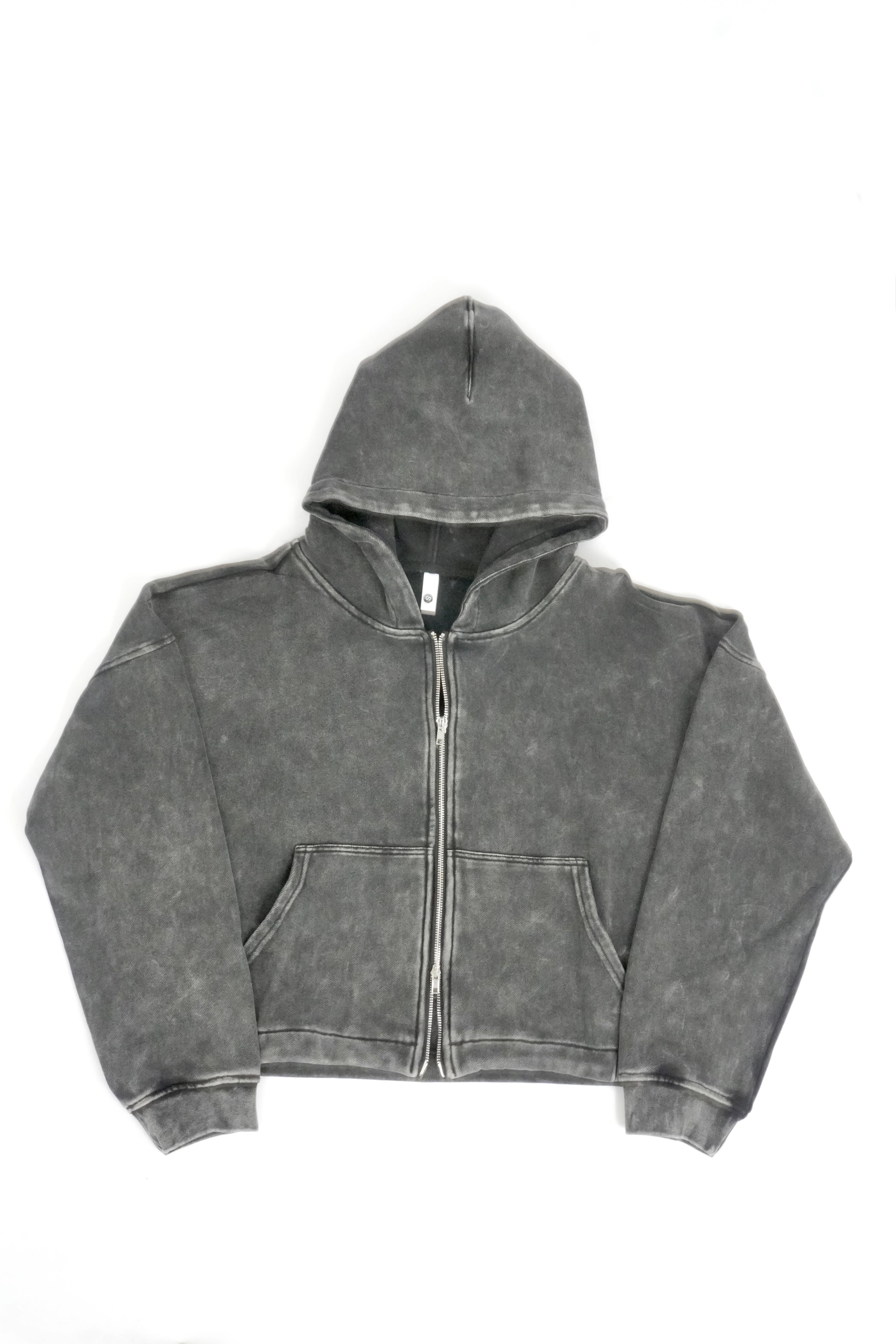 Acid Crop Grey Hoodie