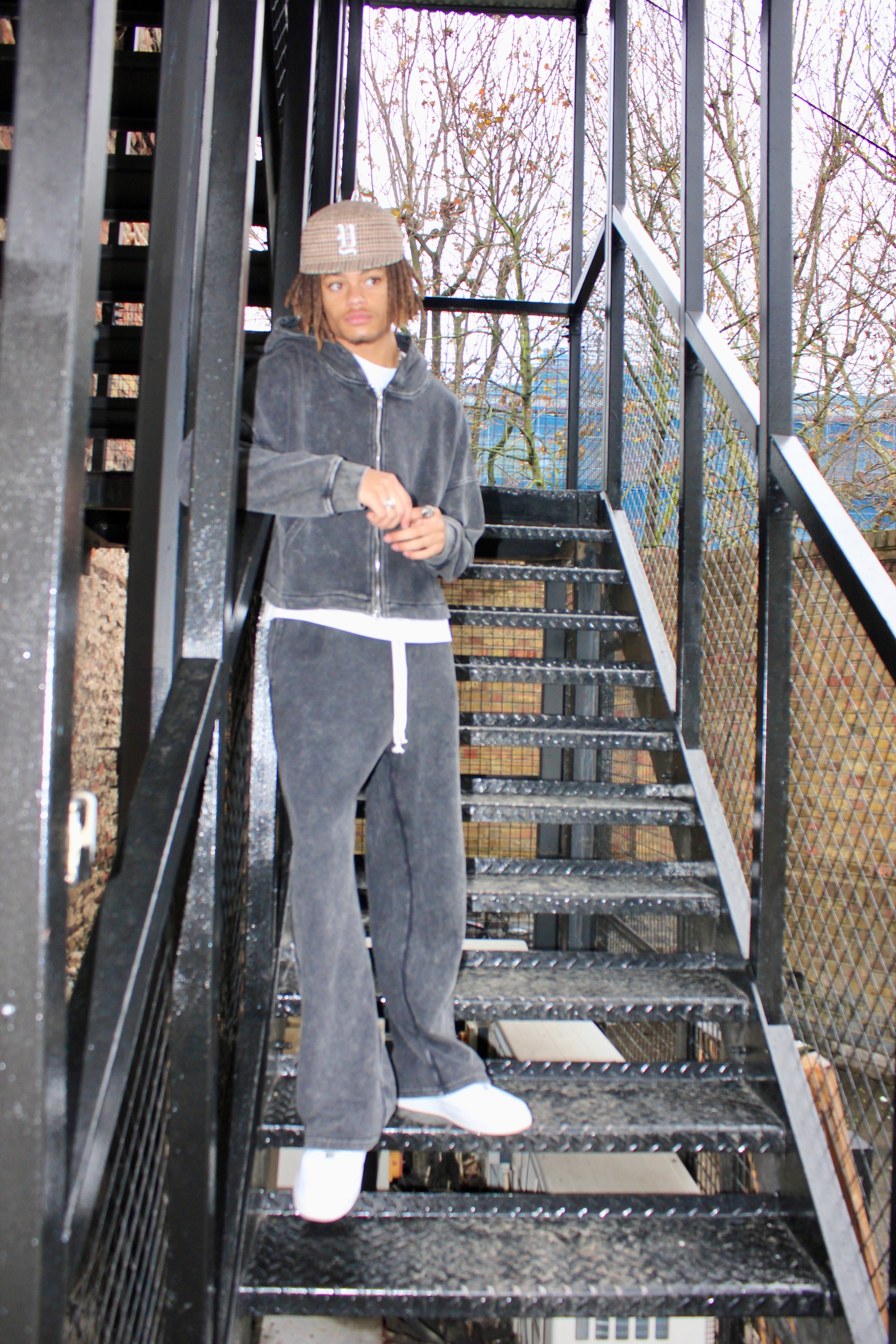 Acid Crop Grey Pants