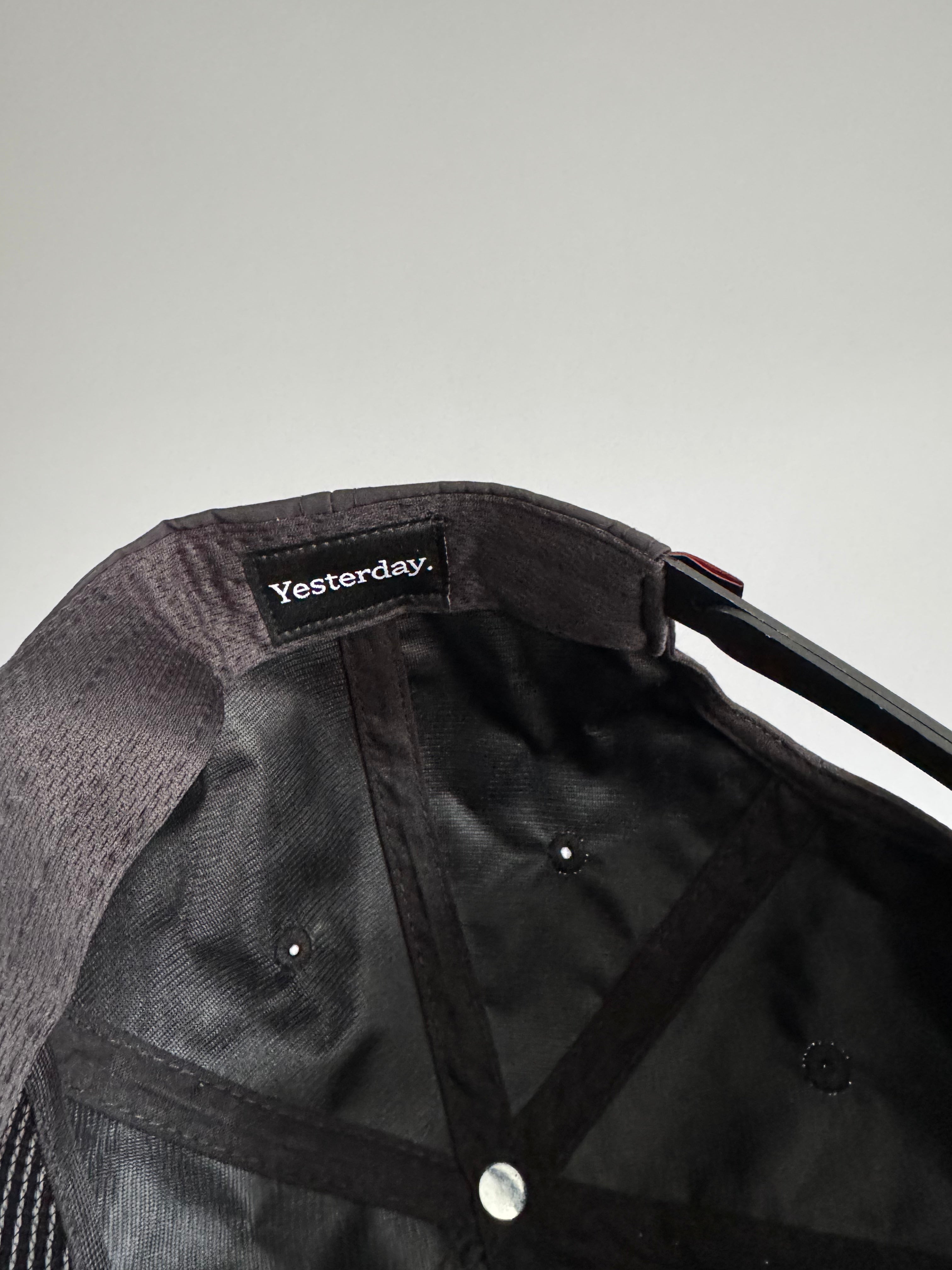 Staff Nylon Flat Cap - Black