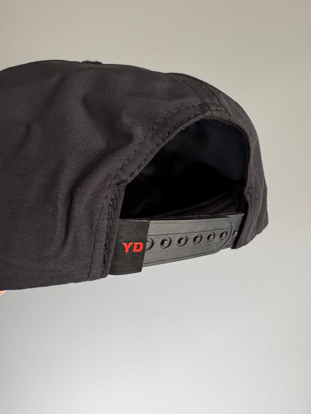 Staff Nylon Flat Cap - Black