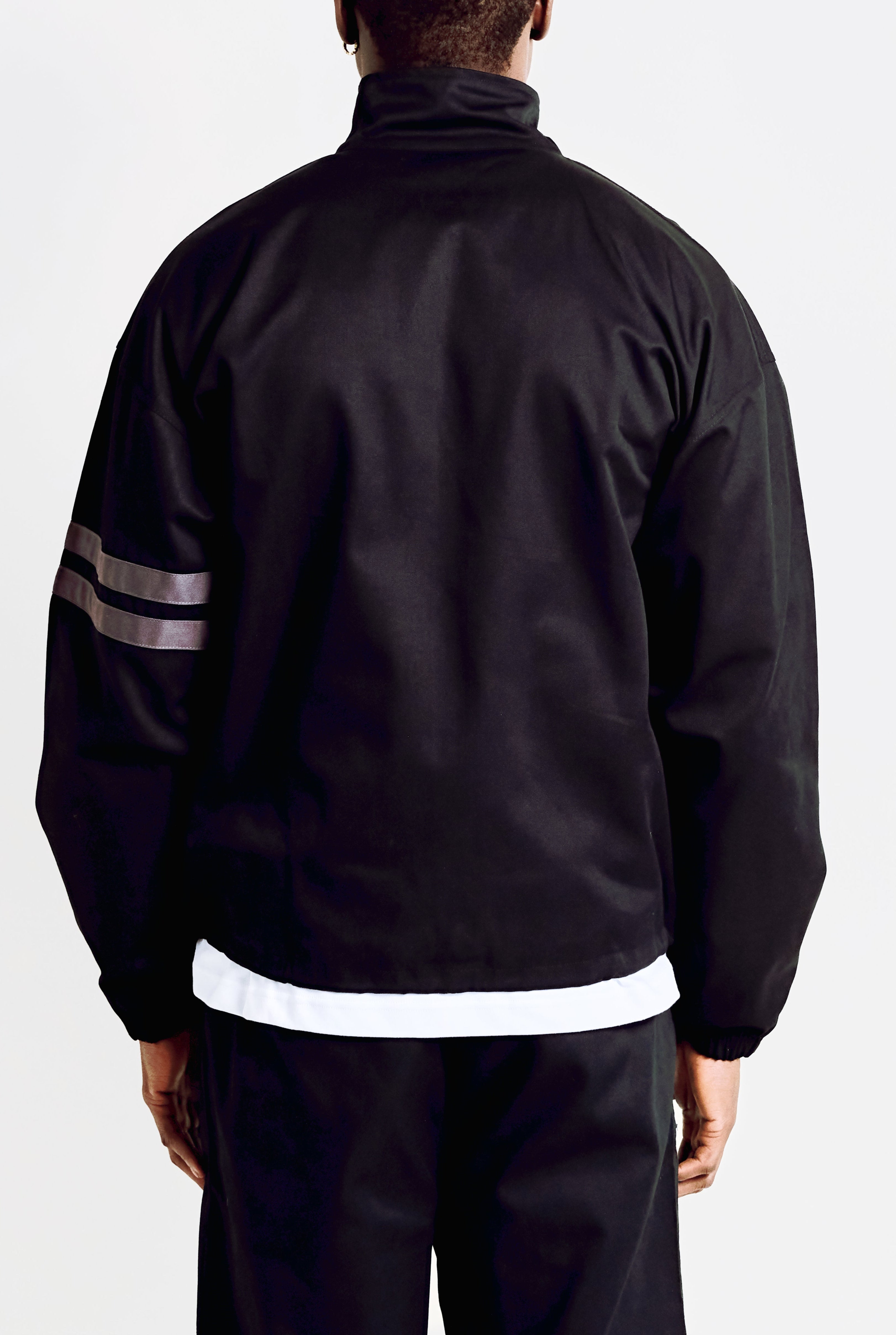 Two Strikes Track Top - Black