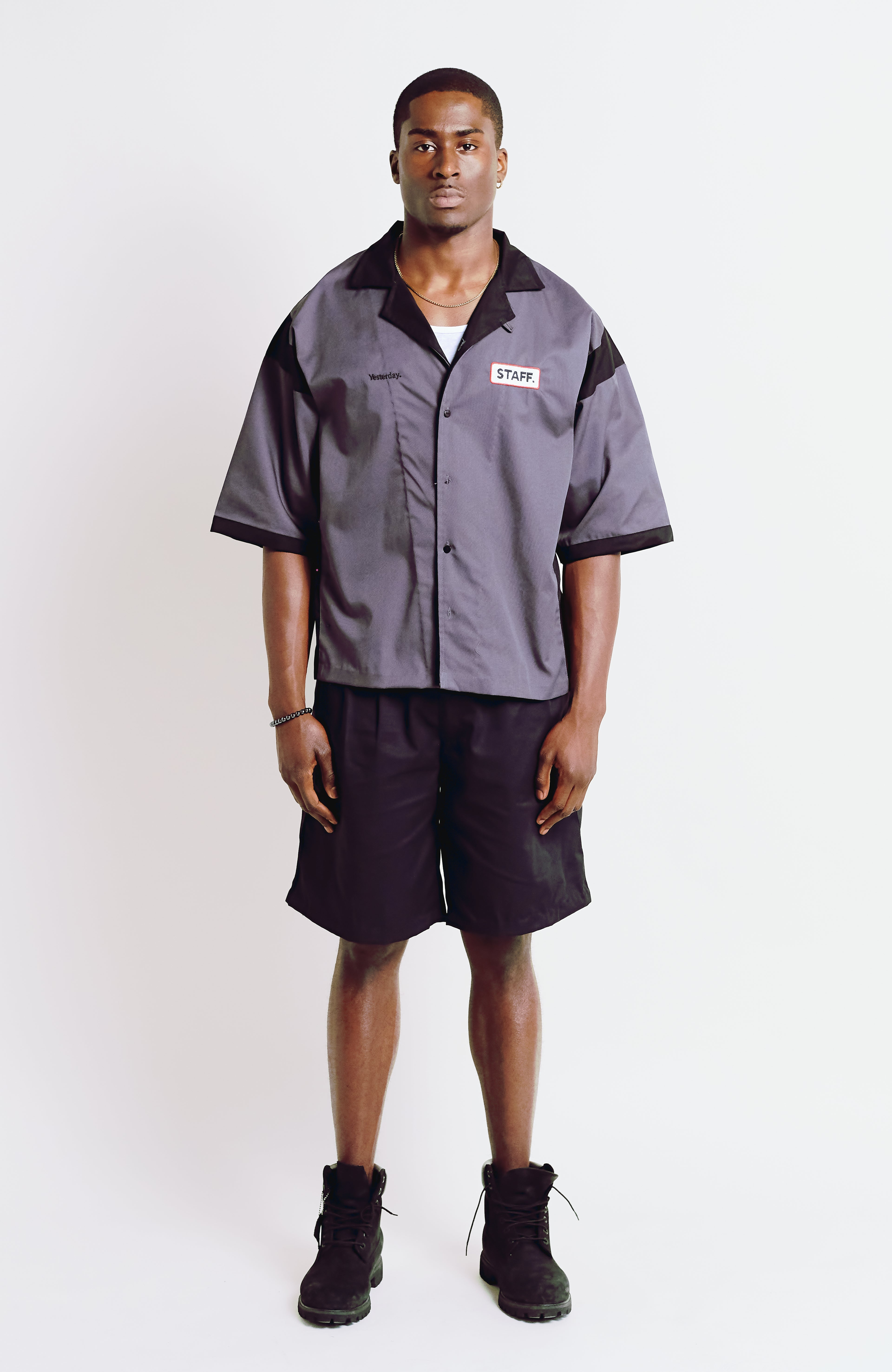 Staff Pleated Shorts - Black