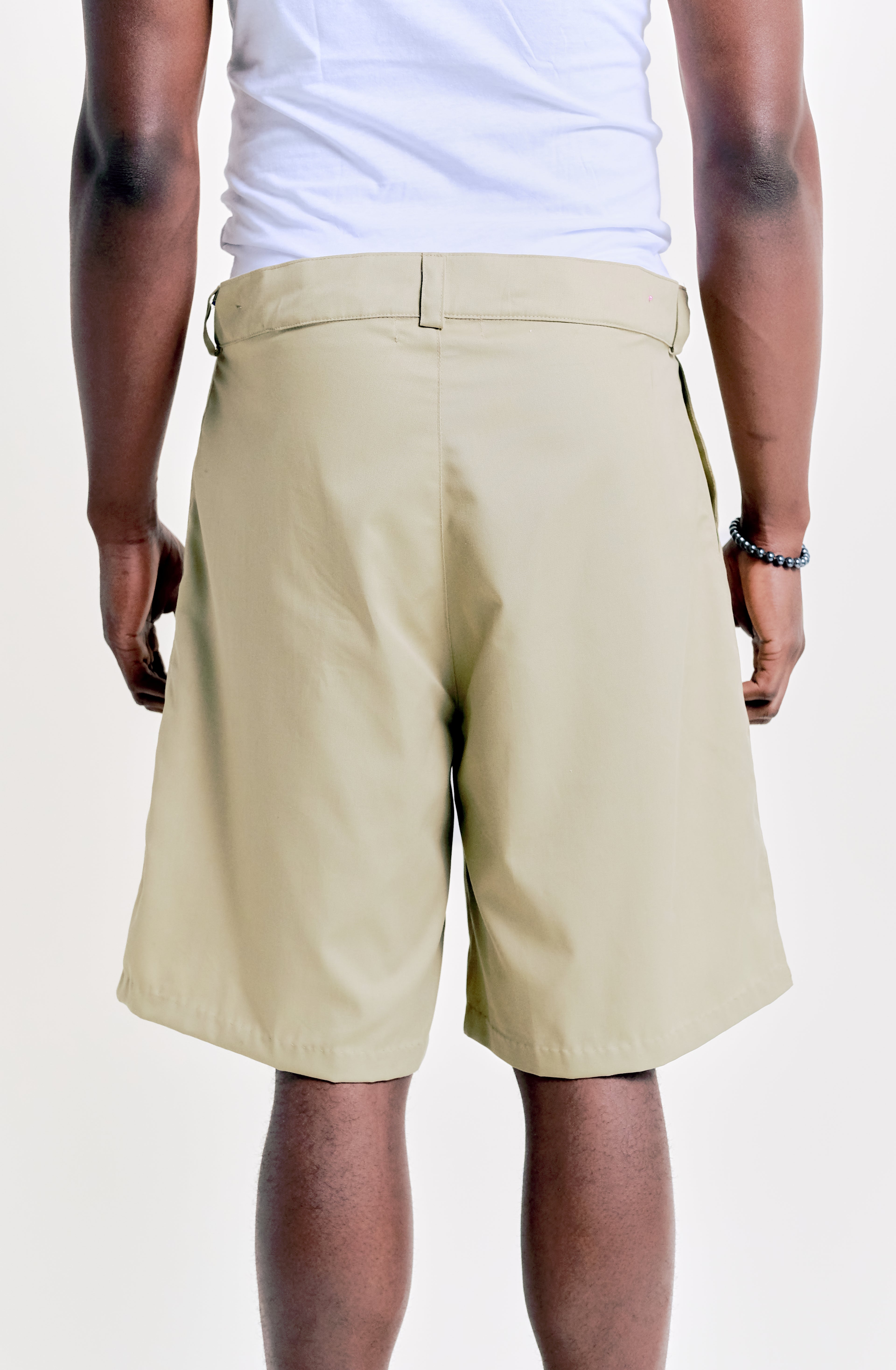 Staff Pleated Shorts - Beige