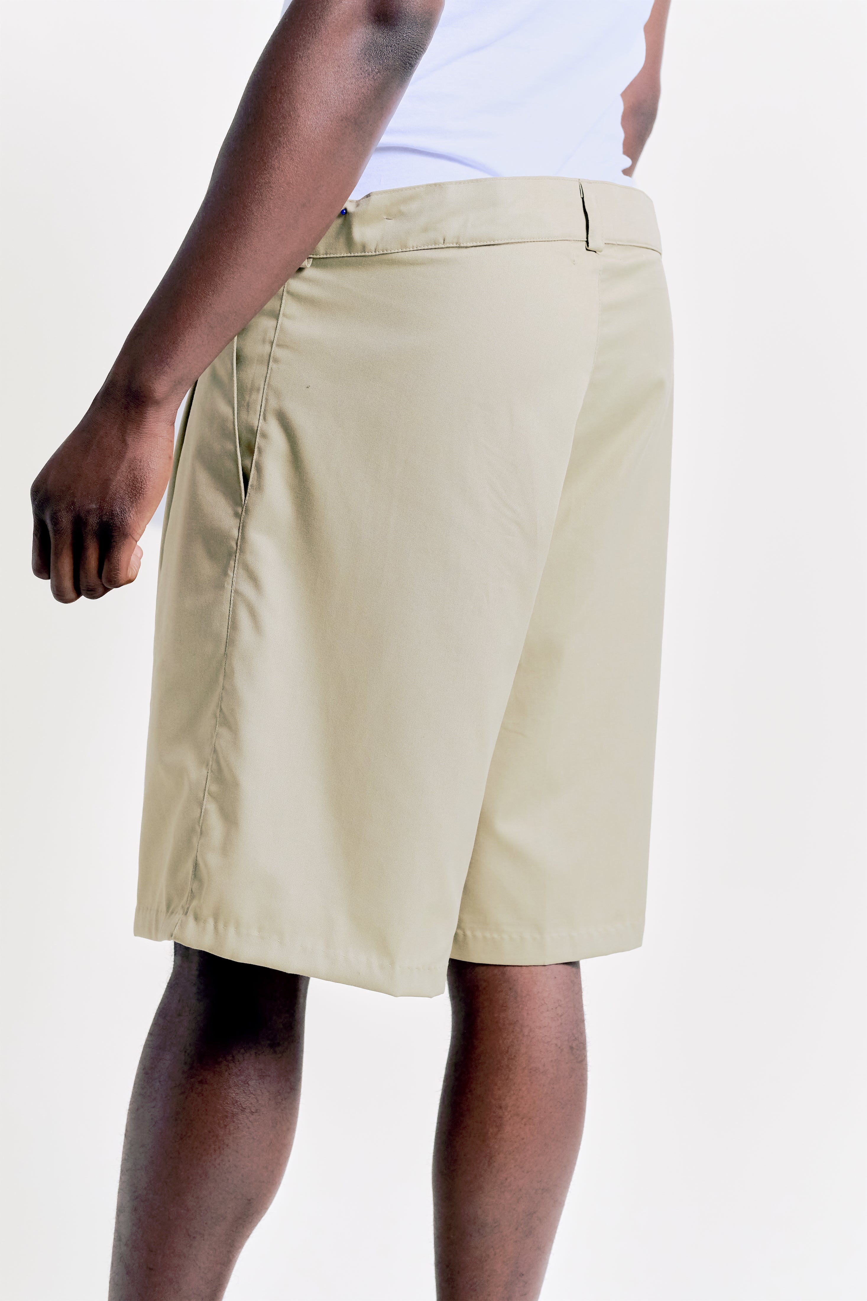 Staff Pleated Shorts - Beige