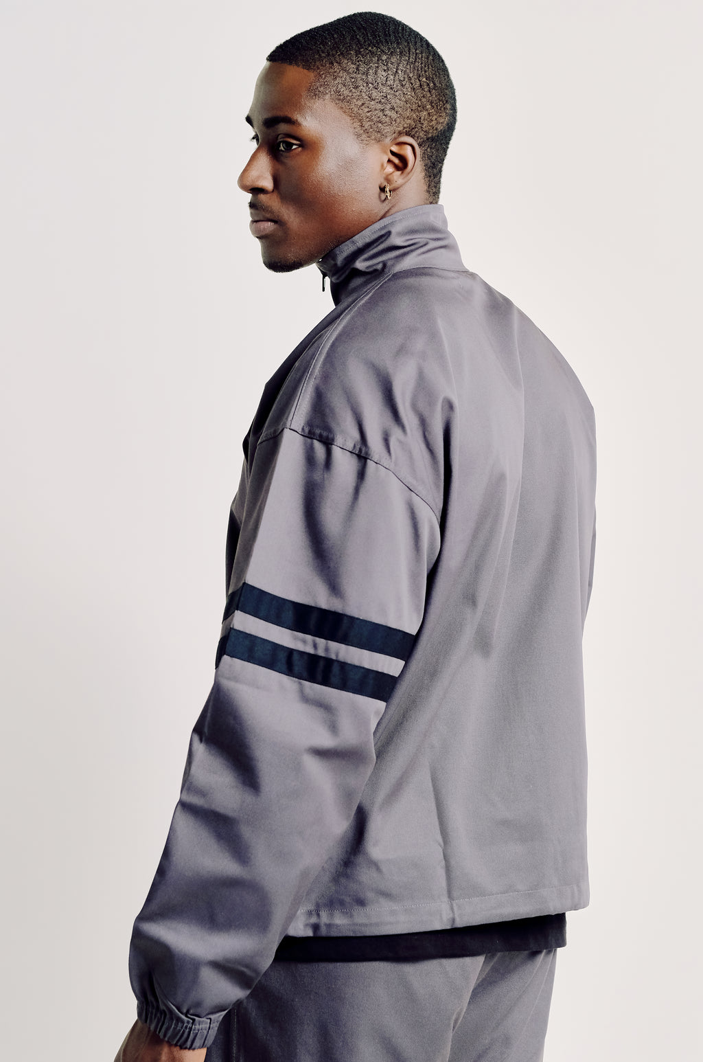 Two Strikes Track Top - Grey