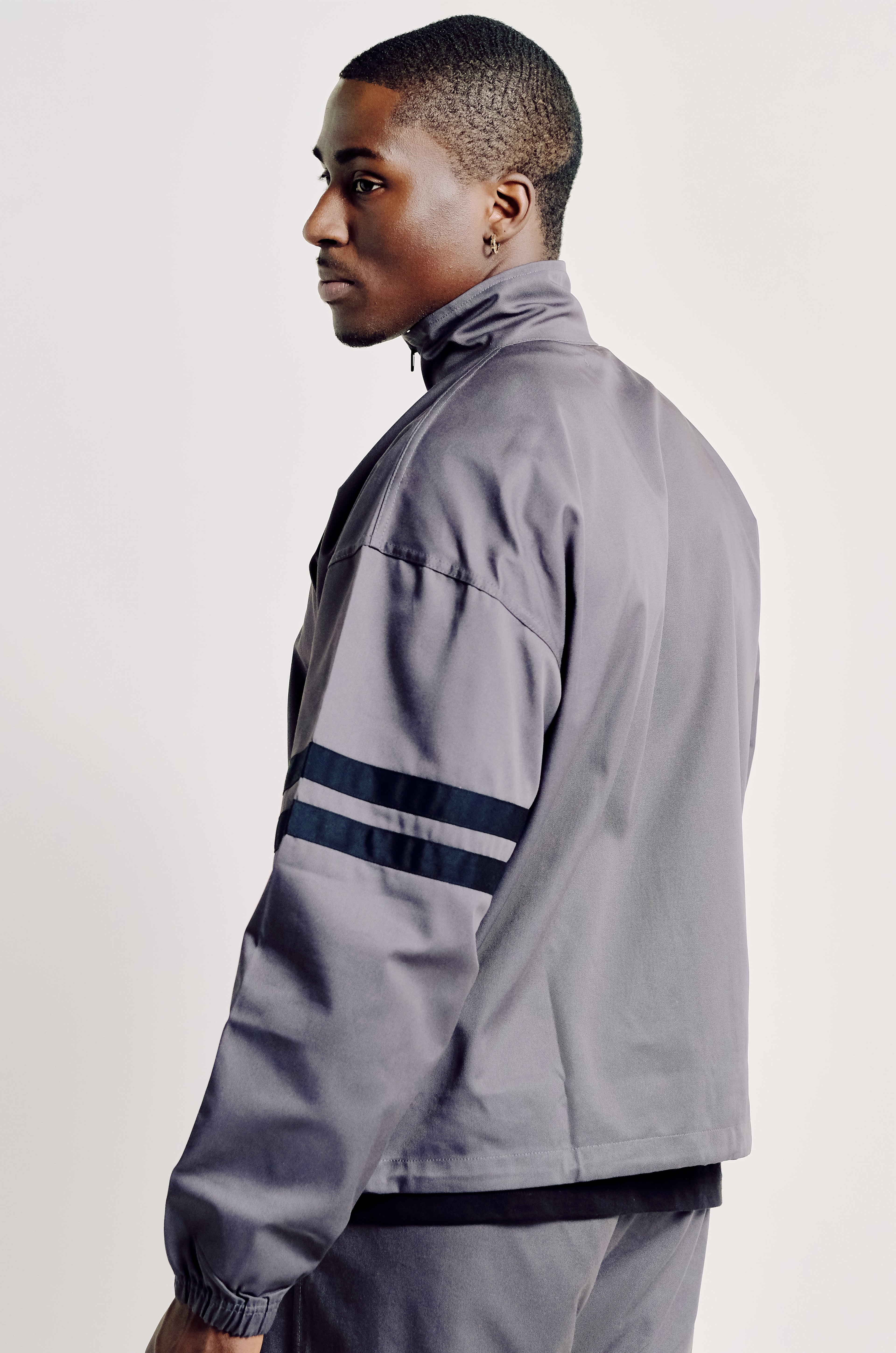 Two Strikes Track Top - Grey