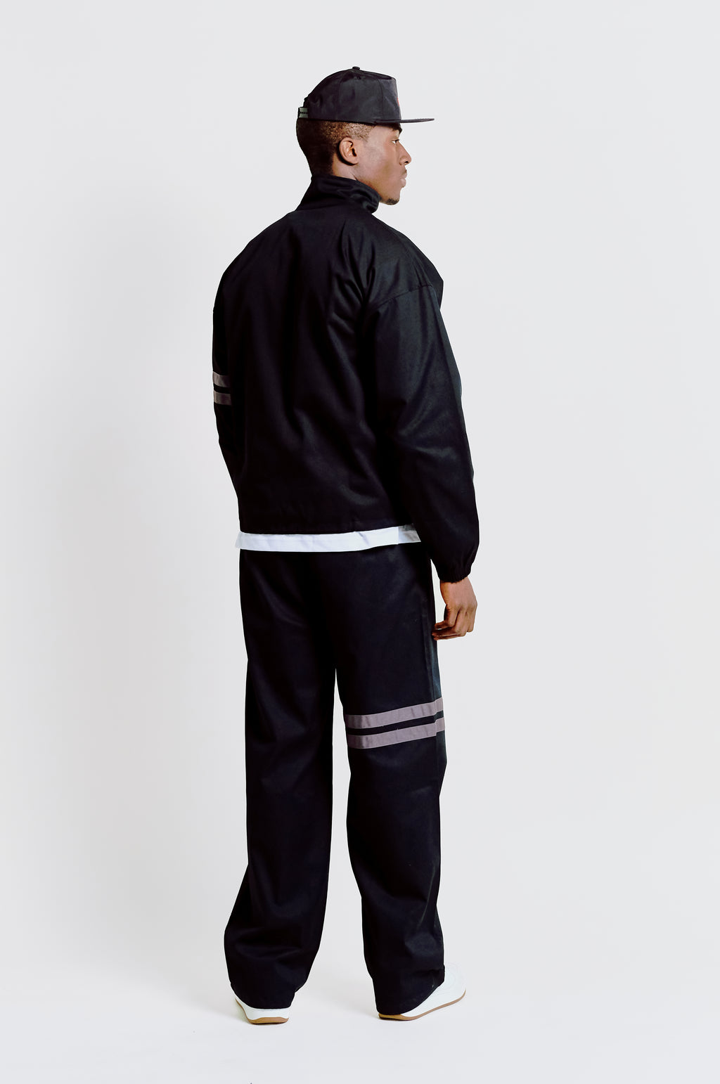 Two Strikes Track Top - Black